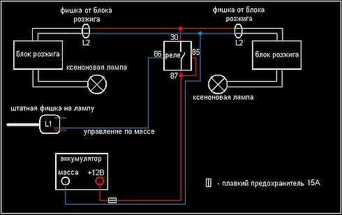 Моргает ксенон на заведенной машине