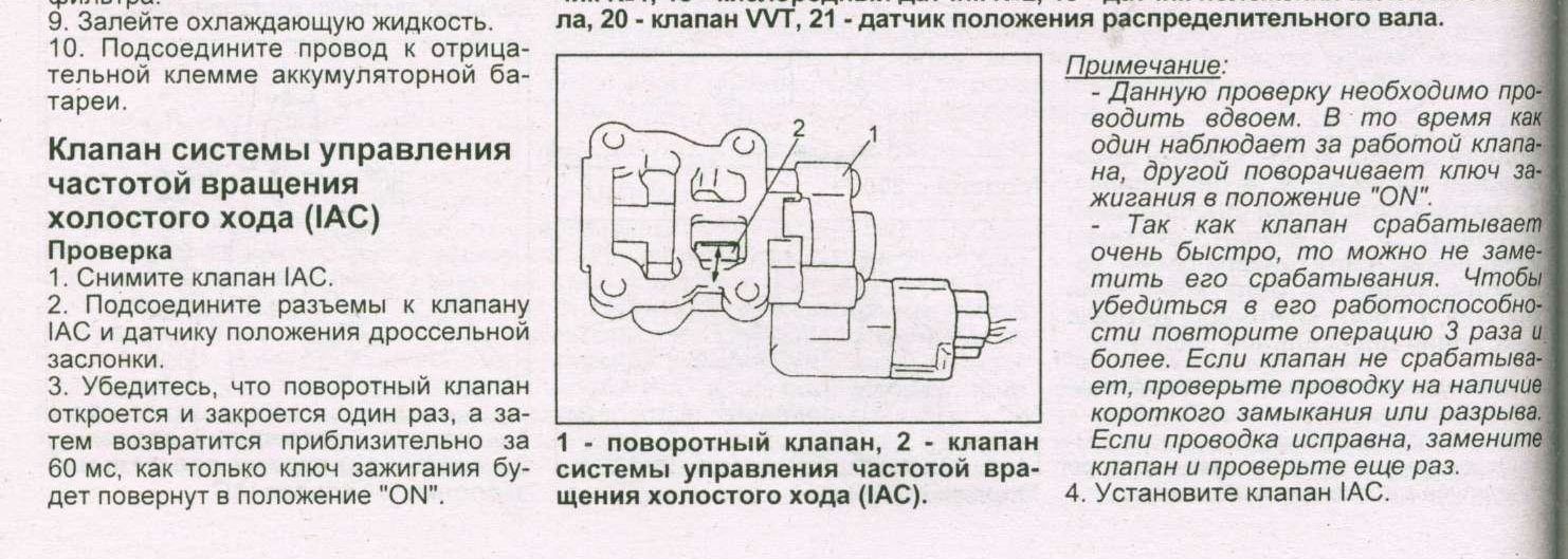 Toyota положение дроссельной заслонки